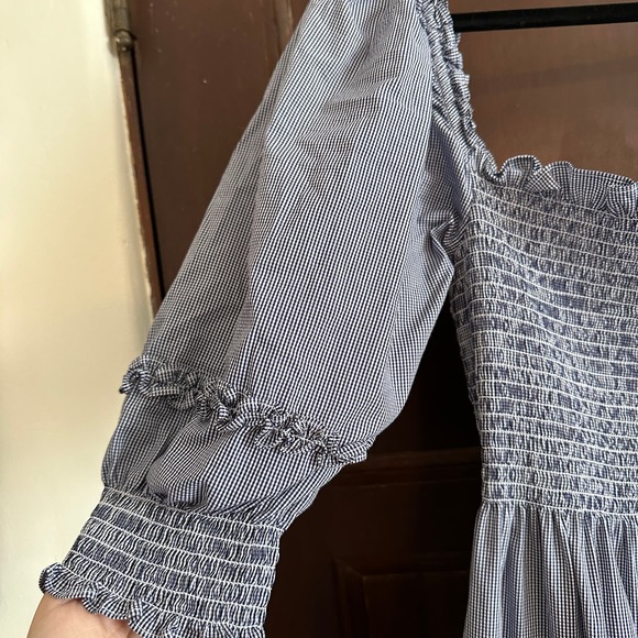 HILL HOUSE | Rare Navy Gingham Nesli Nap Dress | Women's Size Large - Picture 4 of 7